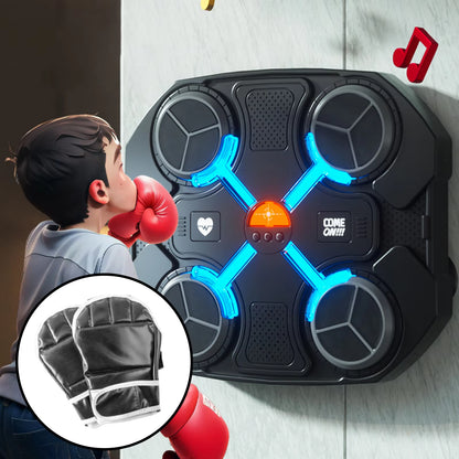 Smart Music Boxing Machine Bluetooth Beat Punch Wall Target LED Lighted Sandbag Practice Boxing Training Equipment Gym Home